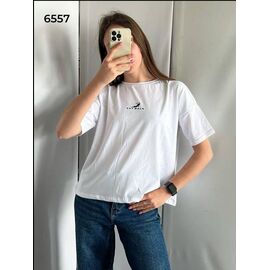 футболка жіноча 6557 white р.44-50 "FSN" недорого оптом від прямого постачальника