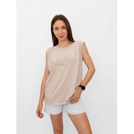 Фотография Майка женская 6577 beige р.48-54 "FSN" недорого оптом от прямого поставщика