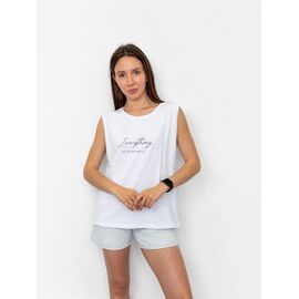 Фотография Майка женская 6577 white р.48-54 "FSN" недорого оптом от прямого поставщика