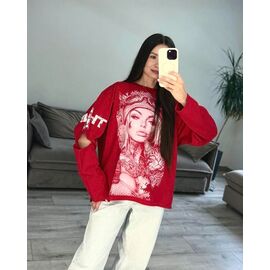 Светр жіночий 38 red р.42-48 "VLADISLAVA" недорого оптом від прямого постачальника