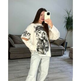 Светр жіночий 38 white р.42-48 "VLADISLAVA" недорого оптом від прямого постачальника