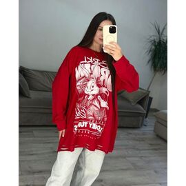 Светр жіночий 92 red р.42-48 "VLADISLAVA" недорого оптом від прямого постачальника