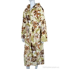 Фотография Халат женский Весна/осень U012-5 beige (3 шт. р.сетка XL-3XL) "Banko" недорого оптом от прямого поставщика