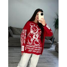 Светр жіночий 93 red р.42-48 "VLADISLAVA" недорого оптом від прямого постачальника