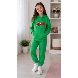 Фотография Костюм детский спортивный на девочку 953 green р.122-140 "Marimaks" недорого оптом от прямого поставщика