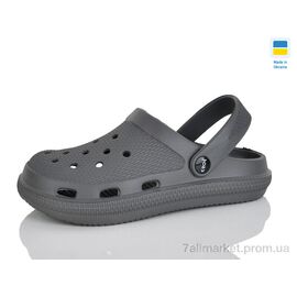 Крокси жіночі літні Літо N98 т.сірий (6 пар р.36-41) "Lot Shoes" недорого оптом від прямого постачальника