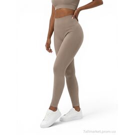 Фотография Лосинсы женские Весна/осень 055 бежевий (5 шт. р.сетка S-2XL) "Sport style" недорого оптом от прямого поставщика