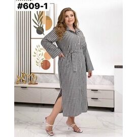 Фотография Платье женское 609-1 grey р.50-60 "ZLATA" недорого оптом от прямого поставщика