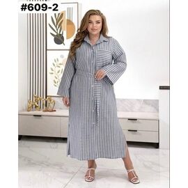 Фотография Платье женское 609-2 grey р.50-60 "ZLATA" недорого оптом от прямого поставщика