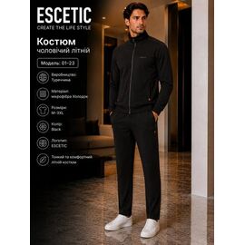 Костюм спортивний чоловічий AZ1025-01-23 black р.M-3XL "REMAIN" недорого оптом від прямого постачальника