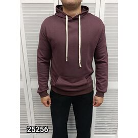 Фотография Худи мужской 25256 brown р.M-2XL "LOOK" недорого оптом от прямого поставщика