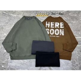 Фотография Свитер мужской 25305 khaki р.3XL-6XL "LOOK" недорого оптом от прямого поставщика