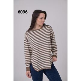 Фотография Свитер женский 6096 brown р.42-48 "LOOK" недорого оптом от прямого поставщика