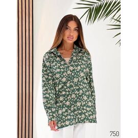 Фотография Рубашка женская 750 green р.42-56 "DORA" недорого оптом от прямого поставщика