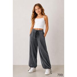 Фотография Штаны детские спортивные на девочку 799 d.grey р.128-152 "DORA" недорого оптом от прямого поставщика