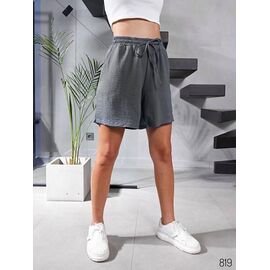 Фотография Шорты женские 819-1 grey р.42-56 "DORA" недорого оптом от прямого поставщика