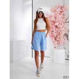Фотография Шорты женские 831-1 l.blue р.44-50 "DORA" недорого оптом от прямого поставщика
