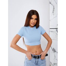 Фотография Топ женский 972 l.blue р.40-46 "DORA" недорого оптом от прямого поставщика