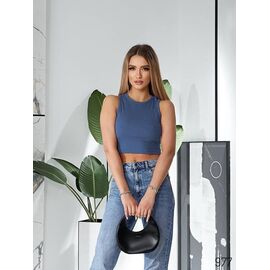 Фотография Топ женский 977 blue р.42-48 "DORA" недорого оптом от прямого поставщика