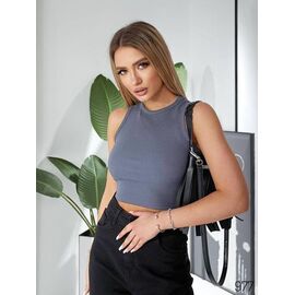 Фотография Топ женский 977 grey р.42-48 "DORA" недорого оптом от прямого поставщика