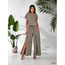 Фотография Костюм женский 606 khaki р.40-54 "DORA" недорого оптом от прямого поставщика