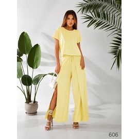 Фотография Костюм женский 606 yellow р.40-54 "DORA" недорого оптом от прямого поставщика