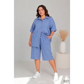Фотография Костюм женский 607 l.blue р.50-56 "DORA" недорого оптом от прямого поставщика