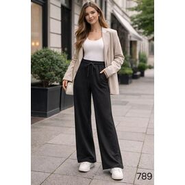 Фотография Штаны спортивные женские 789 black р.40-54 "DORA" недорого оптом от прямого поставщика