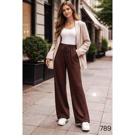 Фотография Штаны спортивные женские 789 brown р.40-54 "DORA" недорого оптом от прямого поставщика