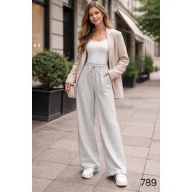Фотография Штаны спортивные женские 789 l.grey р.40-54 "DORA" недорого оптом от прямого поставщика