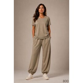 Фотография Костюм женский 800 beige р.44-58 "DORA" недорого оптом от прямого поставщика