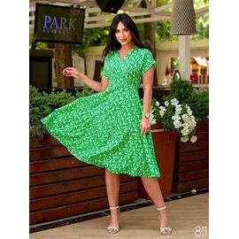 Фотография Платье летнее женское 811-1 green р.42-56 "DORA" недорого оптом от прямого поставщика