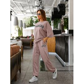 Фотография Костюм женский 913 beige р.44-58 "DORA" недорого оптом от прямого поставщика