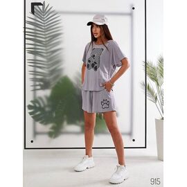 Фотография Костюм женский 915 grey р.38-52 "DORA" недорого оптом от прямого поставщика