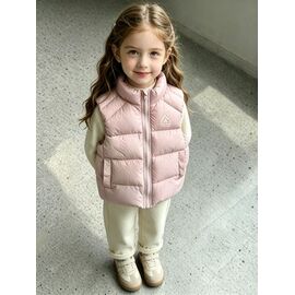 Фотография Жилетка детская на девочку 3221 pink р.120-160 "Flong" недорого оптом от прямого поставщика
