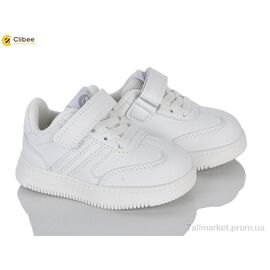 Кросівки дитячі модні Весна/осінь EA785-1 white (6 пар р.21-26) "Clibee" недорого оптом від прямого постачальника