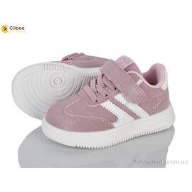 Кросівки дитячі модні Весна/осінь EA785-3 pink-white (6 пар р.21-26) "Clibee" недорого оптом від прямого постачальника