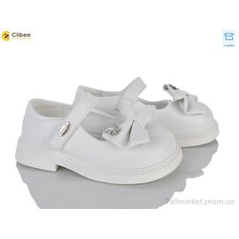 Туфлі дитячі зручні Весна/осінь DB817-2 white (6 пар р.26-31) "Clibee" недорого оптом від прямого постачальника