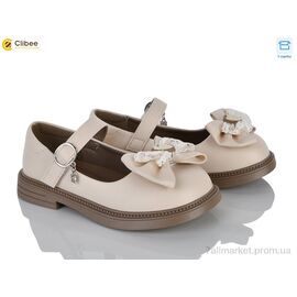 Туфлі дитячі зручні Весна/осінь DC809-3 beige (6 пар р.31-36) "Clibee" недорого оптом від прямого постачальника