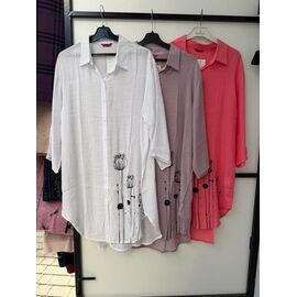 Фотография Рубашка женская летняя 521 white р.XL-4XL "P.HEY" недорого оптом от прямого поставщика