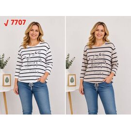 Светр жіночий 7707 white р.2XL-5XL "P.HEY" недорого оптом від прямого постачальника