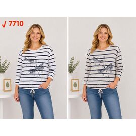 Светр жіночий 7710 grey р.2XL-5XL "P.HEY" недорого оптом від прямого постачальника