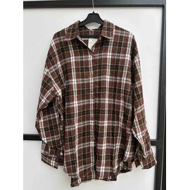 Сорочка жіноча 7771 d.brown р.3XL-6XL "P.HEY" недорого оптом від прямого постачальника