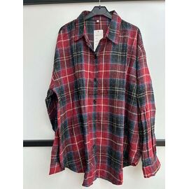 Сорочка жіноча 7771 red р.3XL-6XL "P.HEY" недорого оптом від прямого постачальника