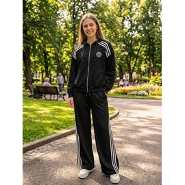 Фотография Костюм спортивный женский тёплый 2406 black р.S-L "Newe" недорого оптом от прямого поставщика