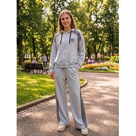 Фотография Костюм спортивный женский тёплый 2406 grey р.S-L "Newe" недорого оптом от прямого поставщика