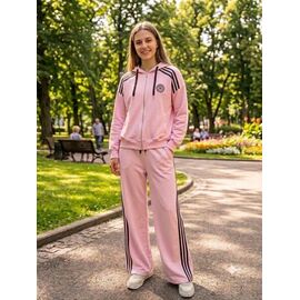 Фотография Костюм спортивный женский тёплый 2406 pink р.S-L "Newe" недорого оптом от прямого поставщика