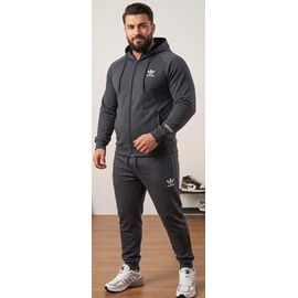 Костюм спортивний чоловічий 2002 d.grey р.2XL-6XL "ROLADA" недорого оптом від прямого постачальника