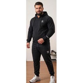 Костюм спортивний чоловічий 2002-2 black р.2XL-6XL "ROLADA" недорого оптом від прямого постачальника