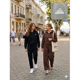 Фотография Костюм спортивный женский тёплый BX666 brown р.M-XL "FLORA" недорого оптом от прямого поставщика